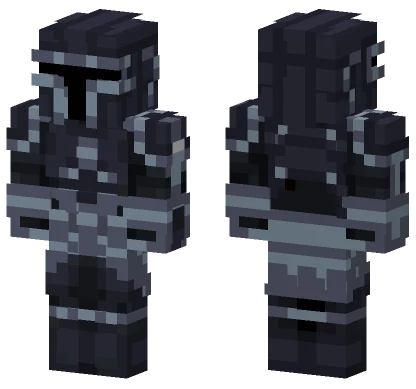 Full Silver Mandalorian Minecraft skin