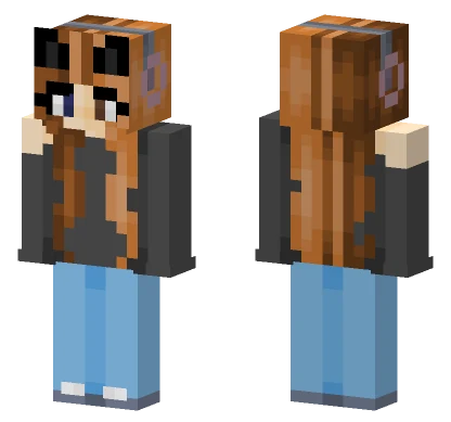 Furry Anime Girl Minecraft skin