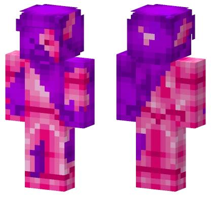 Fusion Steve Purple Pink Minecraft skin