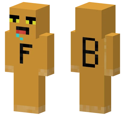 Fuzzy Brown Creature Minecraft skin