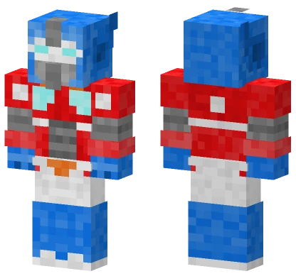 G1 Optimus Prime Minecraft skin