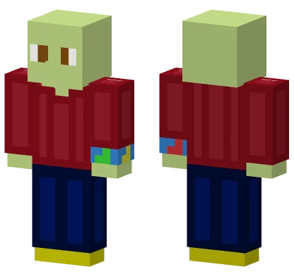 Gabe Light Green Minecraft skin