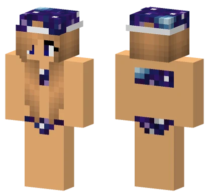 Galaxy Bikini Girl Minecraft skin