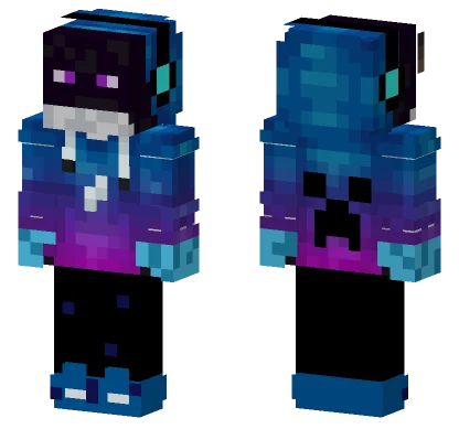 Galaxy Enderman Boy Minecraft skin