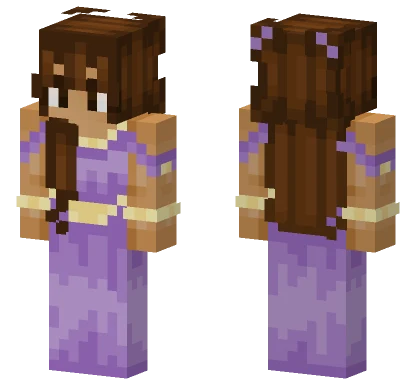 Galleta M Lila Dress Minecraft skin