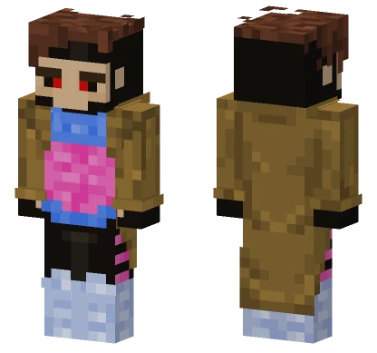 Gambit X Men 97 Minecraft skin