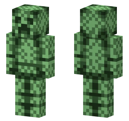 Gameboy Creeper With Arms Minecraft skin