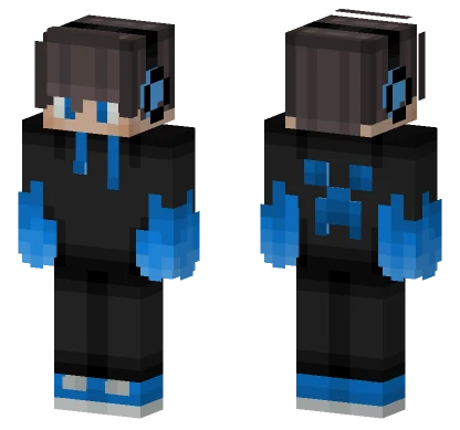 Gamer Boy Blue Minecraft skin