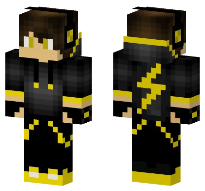 Gamer Boy Yellow Hoodie Minecraft skin