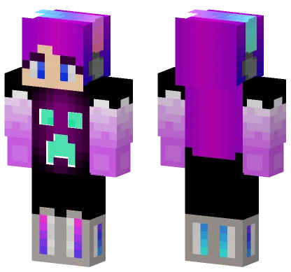 Gamer Girl Minecraft skin