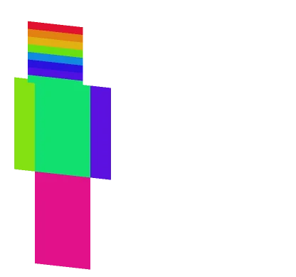 Gamer Series Rainbow Minecraft skin