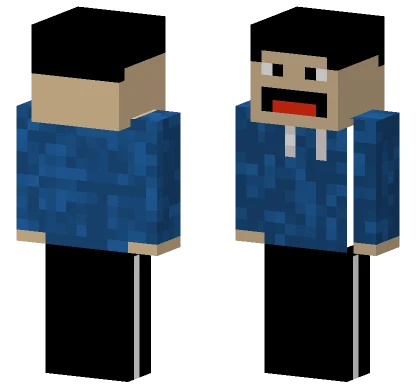 Gamer with Blue Jeans Minecraft skin