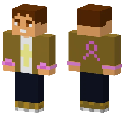 Gamergameroe Brown Jacket Minecraft skin
