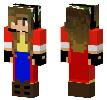 Gamergirl With Flowers Minecraft skin