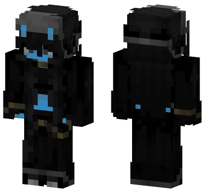 Gan Black and Blue Minecraft skin