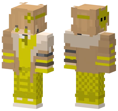 Gelber Platin Minecraft skin