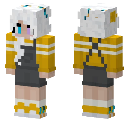 Geminitay Yellow Yacks Aroace Girl Minecraft skin