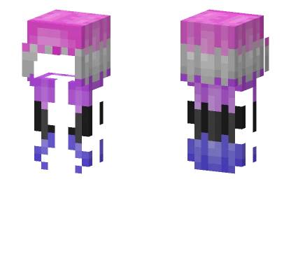 Genderfluid Hair Base Minecraft skin