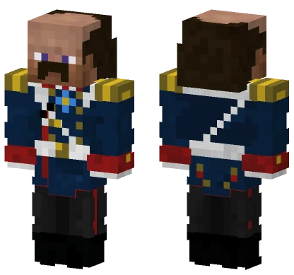 General Steve Red Neck Minecraft skin