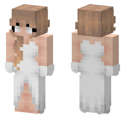 Ghost Girl Halloween Minecraft skin