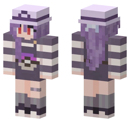 Ghost Pokemon Trainer Minecraft skin