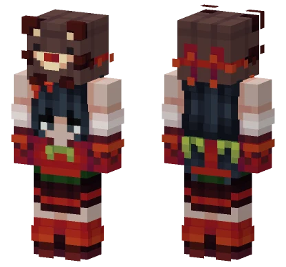 Ghostiefruit Red Team Biome Battle Minecraft skin