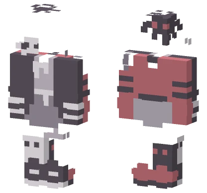 Ghosts And Spiders Raffle Minecraft skin