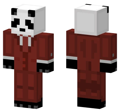 Giant Panda Red Suit Minecraft skin
