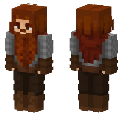 Gimli Mail Hood Minecraft skin