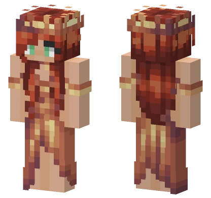 Ginger Golden Crown Minecraft skin