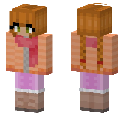 Ginger Hair Girl Minecraft skin