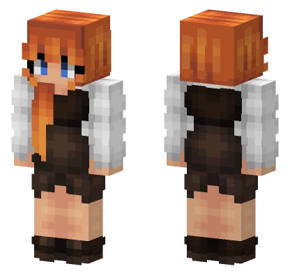Ginger Medieval Girl Minecraft skin