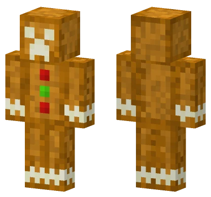 Gingerbread Creeper Minecraft skin