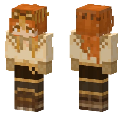 Gingerbread Girl Minecraft skin
