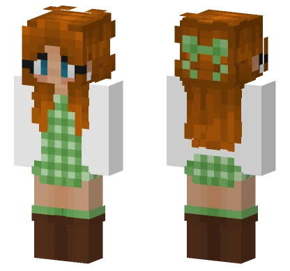 Gingerbread Girl Minecraft skin