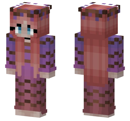 Girl Enchanted Twig Dawn Dress Minecraft skin