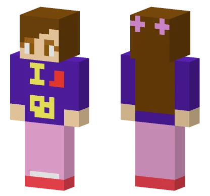 Girl Fan Of Cheese Minecraft skin