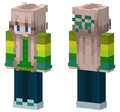 Girl Green Minecraft skin