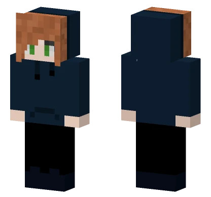 Girl In A Hoodie Minecraft skin