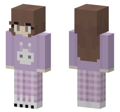 Girl In Pajamas Minecraft skin