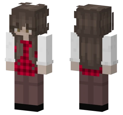 Girl In Red Minecraft skin