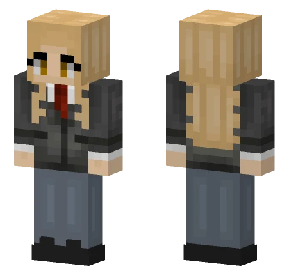 Girl In Suit Minecraft skin