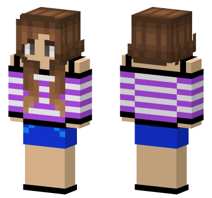 Girl In Swimsuit Minecraft skin