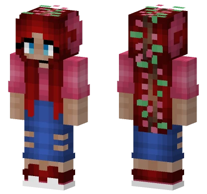 Girl Redhead Spring Outfit Minecraft skin