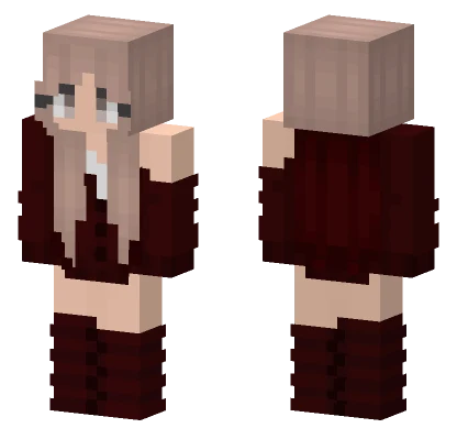 Girl School Uniform Minecraft skin
