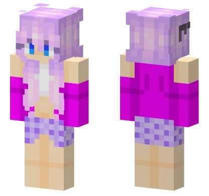 Girl With Gloves Day 23 Minecraft skin