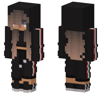 Girl With Hood Minecraft skin