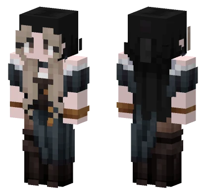 Girl With Horns Minecraft skin