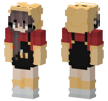 Girl With Mask Minecraft skin