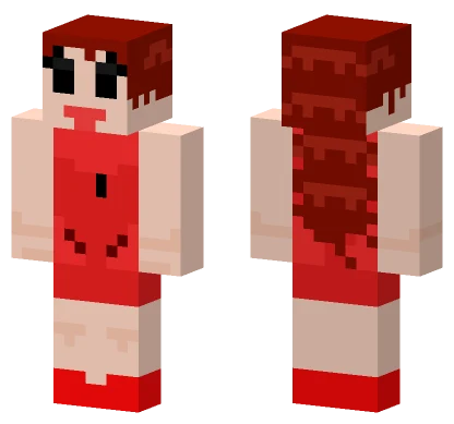 Girlfriend FNF Minecraft skin